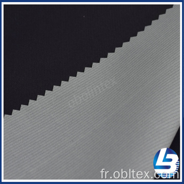 Tissu Tissu Pongé Obl20-155 100% polyester avec blanc PU